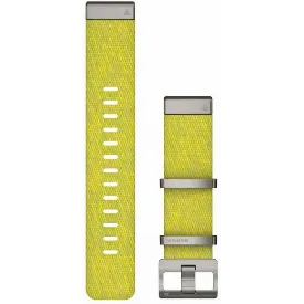 Ремешок Garmin QuickFit Band, 22 мм, Strap MARQ Jacquard Weave Nylon Strap, Yellow/Green